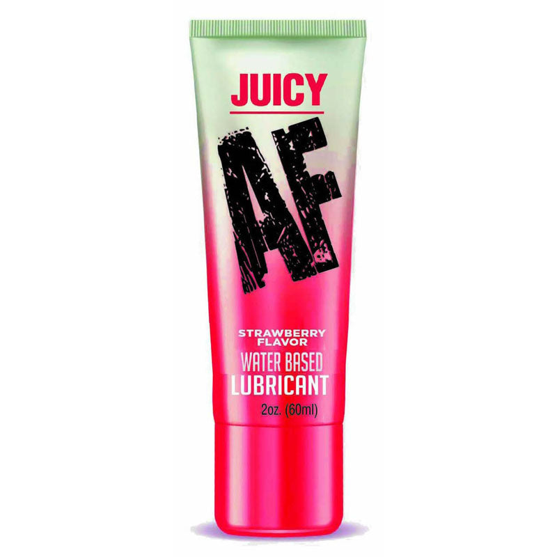 Juicy AF - Strawberry - Strawberry Flavoured Water Based Lubricant - 60 ml Tube Club X